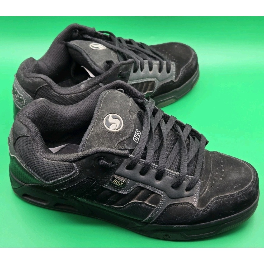 DVS Enduro Heir Mens 11 Y2K Skate Shoe Black/Black Suede Rare